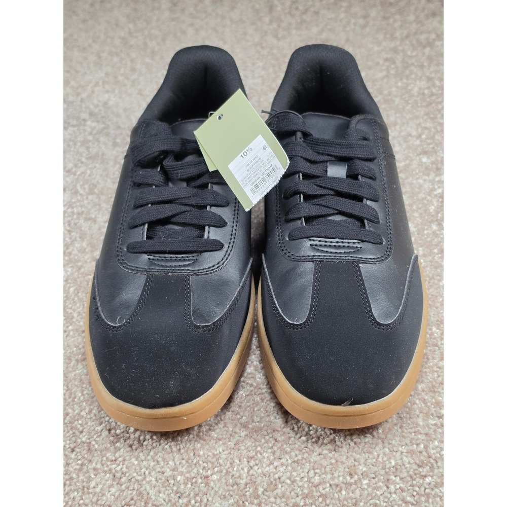 Goodfellow & Co Mens Finlay Sneakers Black Gum Sole Low Top Shoes 10.5 098003652